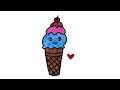 How to draw cute little ice cream #draw #art
