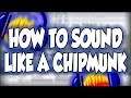 How To Make A Chipmunk Voice In Audacity