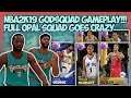 NBA2K19 GODSQUAD GAMEPLAY - CRAZY ENDING!!! FULL OPAL SQUAD DEBUT - THIS TEAM IS GOATED