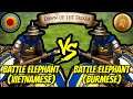 200 (Vietnamese) Elite Battle Elephants vs 200 (Burmese) Elite Battle Elephants | AoE II: DE