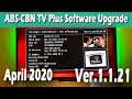 ABS-CBN TV Plus Software Upgrade April 2020 - Ver.1.1.21
