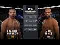 Francis Ngannou Vs. Jon Jones : UFC 4 Gameplay (Legendary Difficulty) (AI Vs AI) (PS4)