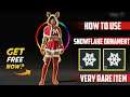 How To Use Snowflake Ornaments In PUBG Mobile | Very Rare Item |
