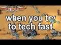 Red Alert 2 Yuri's Revenge - WHEN YOU TRY TO TECH FAST WHILE THINKING THEY'RE WEAK -_-