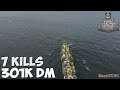 World of WarShips | Shimakaze  | 7 KILLS | 301K Damage - Replay Gameplay 1080p 60 fps
