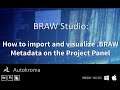 BRAW Studio : How to Import and Visualize .BRAW Metadata with the PrPro Panel
