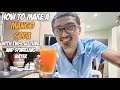 How to Make a Mango Soda with Twisted Tube and Sparkling Water