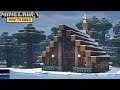 Minecraft Tutorial - How to Build a Winter Cabin