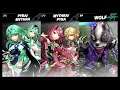 Super Smash Bros Ultimate Amiibo Fights  – Pyra & Mythra #173 Wolf vs Pyra vs Mythra