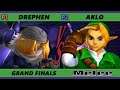 S@X 389 Online Grand Finals - Aklo (Fox, Link) Vs. Drephen (Sheik) Smash Melee - SSBM