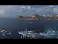 World of Warships. Let's play. Gameplay. Review 7. Cowards die many times before their deaths