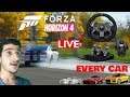 🔴EVERY CAR | FORZA HORIZON 4 | LOGITECH G920 | LIVE STREAM