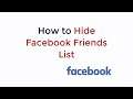 How to Hide Facebook Friends List (2021)