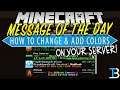 How To Make A Custom MOTD for Your Minecraft Server (Add Colors to Your MOTD!)