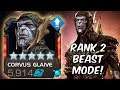 5 Star Corvus Glaive Rank 2 BEAST MODE Gameplay! - Marvel Contest of Champions