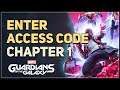 Enter Access Code Marvel's Guardians of the Galaxy