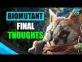 Final Thoughts on Biomutant | Biomutant Game Review