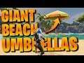 Fortnite All GIANT BEACH UMBRELLA LOCATIONS! 14 Days of Summer Challenges