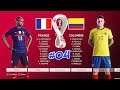 FRANCE - COLOMBIE | Coupe du Monde 2022 | PES 2021 PS5 MOD | Huitième de Finale