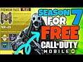 HOW TO GET: *New* Season 7 Battle Pass Free | Call Of Duty Mobile: Season 7 Battlepass GIVEAWAY!!