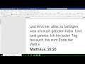 Livestream Vlog Glaube.Heute - Matthäus 28,20 Teil 2