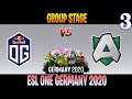 OG vs Alliance Game 3 | Bo3 | Group Stage ESL ONE Germany 2020 | DOTA 2 LIVE