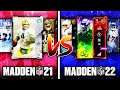 THE BEST TEAM IN MADDEN 22 VS.THE BEST TEAM A YEAR AGO TODAY IN MADDEN 21! EP. 2 (Ultimate Team)