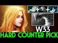 W33 [Lina] Hard Counter Pick Destroyed Miracle Morphling 7.26 Dota 2