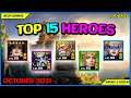 Best Heroes List on October 2021 - Empires & Puzzles |TOP HEROES|