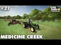 Cutting Grass & Harvestiing Oats Medicine Creek #27, Farming Simulator 19 Timelapse, Seasons