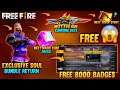 Free 8000 Badges in Free Fire 😳 ||  Next Evo Gun Confirm Date || Next Topup Event ||Garena Free Fire