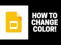 How to Change Background Color in Google Slides