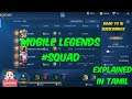 How to Create a Squad |Squad Explained | Mobile Legends in Tamil| Retaliation| Mlbb