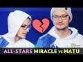 MIRACLE vs MATUMBAMAN — ALL STARS PARTY MMR with 10 PROS