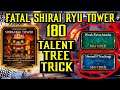 MK Mobile. Fatal Shirai Ryu Tower Battle 180. Easy Win With MK Mobile Talent Tree Tricks