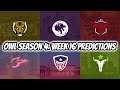 Overwatch League Season 4 Week 16 Predictions