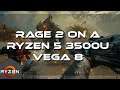 RAGE 2 Gameplay | On A Ryzen 5 3500U Vega 8 8GB RAM