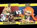 Smash Ultimate Tournament - Rags (Inkling, Mario)  Vs. ZD (Fox) - The Grind 77 SSBU Winners Semis