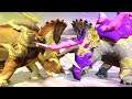 Spectral Armor Maximus Vs Dinotector Chomp | Triceratops - Jurassic World Evolution (Dinosaur King)