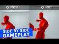 SUPERHOT VR Quest 2 & Quest 1 Side-By-Side Gameplay