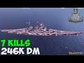 World of WarShips | Großer Kurfürst | 7 KILLS | 246K Damage - Replay Gameplay 1080p 60 fps