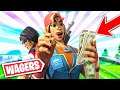 $100 ON THE LINE... Fortnite WAGERS *Crazy* - ROKE