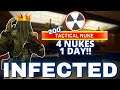 4 NUKES 1 DAY! DOOR BLOCK, PARKOUR SPOTS and a LADDER BLOCK (infected) | Call of Duty Modern Warfare