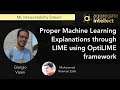 Author speaking: Proper Machine Learning Explanations through LIME using OptiLIME framework | AISC