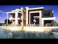 Minecraft - Modern House with Secret Underwater Basement (Speed Build)