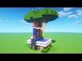 Minecraft Tutorial: How To Make A Modern Treehouse 2020