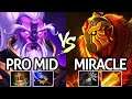 MIRACLE [Ember Spirit] VS Master Tier Void Spirit Battle Mid Lane 7.26 Dota 2