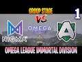 Nigma vs Alliance Game 1 | 3X RAMPAGE | Bo3 Groupstage OMEGA League Immortal Division | DOTA 2 LIVE