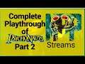 Psychonauts Complete Playthrough (Part 2 of 4) - MAP Streams