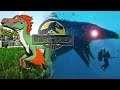 CAZANDO AL MOSASAURUS SALVAJE Y EL VELOCIRAPTOR ESPECIAL DE LA SERIE DE ARK!! Jurassic World 3 Ark